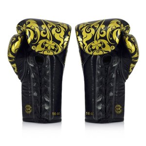 นวมชกมวย Fairtex Glory รุ่นพรีเมียม หนังแท้ สำหรับฝึกซ้อมและแข่งขัน น้ำหนักเบา สายรัดปรับได้ - Product Image 4