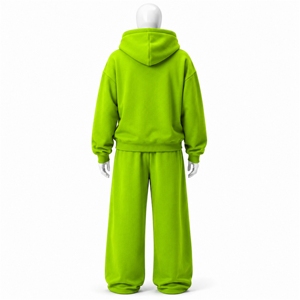 Ensemble jogging et sweat à capuche oversize pour femme, style streetwear décontracté urbain, deux pièces en molleton de coton, vêtements de mode - Product Image 2