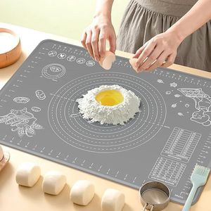 Extra Thick 32x24 Inch Food Grade Silicone Baking Mat Non-Stick Pastry Mat with Measurements <b>Edge</b> Heightening Baking Pastry <b>Tool</b> - Product Image 1