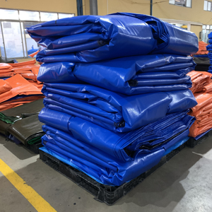 Blue High Durability Large Capacity Heavy Duty Custom Colors Custom Sizes PE Tarpaulin Industrial <b>Waterproof</b> Cover - Product Image 6