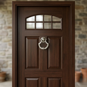 Timbre de puerta antiguo de latón con diseño de corona plateada |   Timbre Clásico Vintage para Puerta de Entrada |   Herrajes Elegantes para Puerta Principal para Decoración del Hogar - Product Image 2