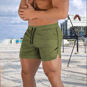 Pantalones Cortos Deportivos Personalizados para Hombre, de Secado Rápido, con Bolsillos, Cintura Elástica de Nailon y Spandex, Ropa Deportiva Lisa para Entrenamiento - Product Image 2