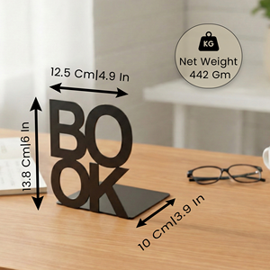 Premium <b>BOOK</b> Designed Metal <b>Book</b> Holder for Home Office <b>Library</b> and Workspace Organization - Product Image 2