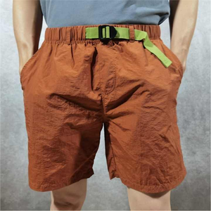 Joggers de entrenamiento deportivo de verano de calidad para hombre, pantalones cortos de nailon para Fitness personalizados, pantalones cortos informales para correr con patrón sólido - Product Image 1