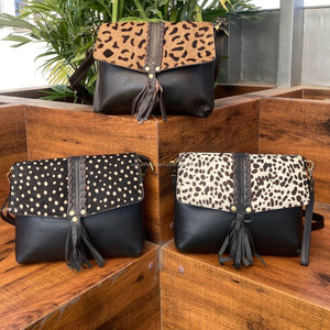 Usine En Gros Designer Imprimé Animal Véritable Cuir De Vachette Gland Sac À Bandoulière pour Femmes Mode De Luxe Bracelet Sacs À Main - Product Image 4