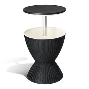 Outdoor Adjustable Height Cooler Table 8 Gallon Beer Wine Cooler All Weather Resistant Patio <b>Bar</b> Outdoor <b>Cool</b> Furniture - Product Image 1