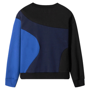 Sudadera Oversize de Mujer con Bloques de Color, Antiarrugas, Cuello Redondo, Hombros Caídos, Tejida 100% Algodón, Estilo Casual para Otoño - Product Image 5