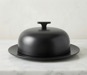 Boîte à beurre en aluminium noir arrondie avec couvercle, hermétique, pour la conservation de la fraîcheur, utilisation en cuisine et lors de fêtes, design minimaliste - Product Image 2
