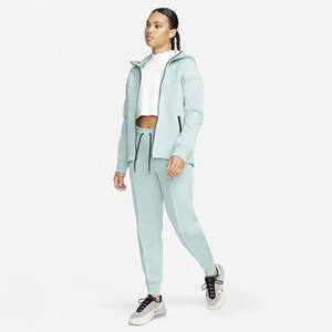 Ensemble deux pièces de survêtement zippé oversize personnalisé pour femme en molleton technique de coton confortable, collection 2026 - Product Image 1