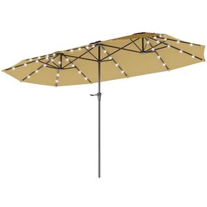ร่มสนามสีกากีแบบไม่มีฐานสำหรับสวนและลานบ้าน - Product Image 5