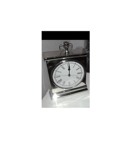 Stylish decorative <b>metal</b> table clock for modern home office living room <b>shelf</b> desk decor piece gift - Product Image 3