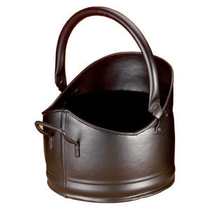 Seau à charbon de luxe en métal, fait main, finitions en cuivre décoratives, forme ronde, avec poignée, en promotion - Product Image 3