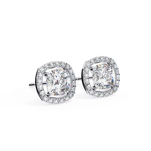 Boucles d'oreilles en diamant rond brillant de haute qualité, cultivé en laboratoire, bijoux fins, collection de bijoux classiques de luxe - Product Image 1