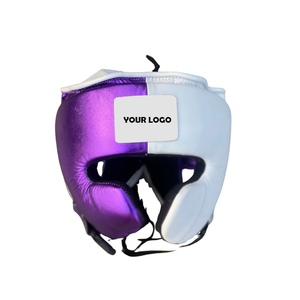Wholesale Customized White Purple Genuine Leather Winning Boxing Set Professional Top Quality Brand New Winning Sparing <b>Gloves</b> - Product Image 3