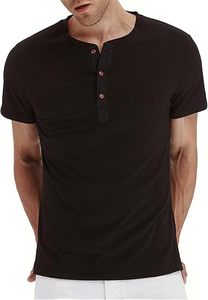 Ensemble de t-shirts décontractés pour hommes à manches courtes en coton respirant et toile, style gothique tricoté - Product Image 6