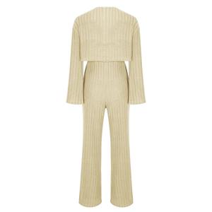 Ensemble sweat-shirt et jupe Street Wear personnalisé avec logo, pour femmes, en coton, pull-over, crop top, ensemble de sweat-shirt à capuche - Product Image 6