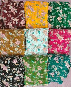 Housses de coussin en tissu jacquard brodé floral en soie/coton velours, multicolores, poids moyen (200g/m), pour vêtements et mariages - Product Image 6