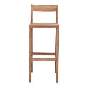 Industrial Style Teak Wood Bar Chair Counter <b>Stool</b> for Cafe Restaurant Bar Furniture Durable Solid Wood Manufacturer - Product Image 2