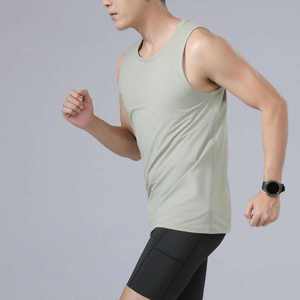 Camiseta sin Mangas para Hombre, Cuello Redondo, Tejido Transpirable de Algodón/Poliéster, Informal, Deportiva, Ligera y de Secado Rápido, Superventas - Product Image 1