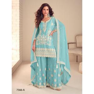 Salwar Kameez tendance pour femmes, design fluide pour tenue de soirée, look élégant pour femmes. Achetez directement auprès du fournisseur. - Product Image 1