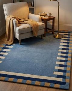 Alfombra Moderna Hecha a Mano de Lana Antideslizante de Pelo Medio con Patrón Abstracto para Decoración Contemporánea del Hogar - Product Image 5