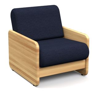 Chaise longue en teck avec options de rembourrage personnalisées - Product Image 1