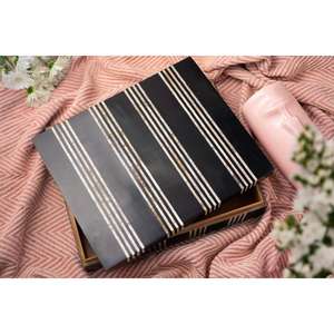 Boîte à bijoux en mosaïque d'os faite à la main pour salon - Rangement de luxe moderne - Product Image 4