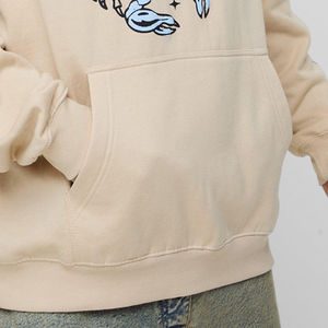 Vente en gros fabricant : Sweats à capuche pour hommes en coton 100% épais, hiver, pour impression en relief, design surdimensionné personnalisé - Product Image 5