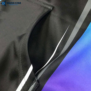 Sweat à capuche pour homme, imprimé dragon dégradé noir et bleu, sublimation, coupe classique, décontracté, pour l'automne - Product Image 4