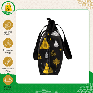 Premium Quality Bulk Supply Recyclable 15x40x42cm Canvas Stylish <b>Long</b> Handle Custom Printed Bohemian Tote <b>Bag</b> for Unisex - Product Image 3