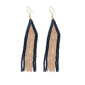 Pendientes de moda con diseño de casa y bordado de cuentas, pendientes artísticos personalizados con bordado de cuentas, pendientes de cuentas personalizados - Product Image 2