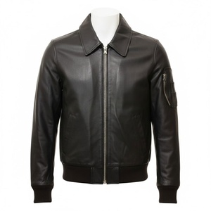 Chaqueta de Cuero Genuino Original para Hombre, Chaqueta de Cuero Clásica y Moderna, Chaqueta de Motociclista Impermeable - Product Image 1