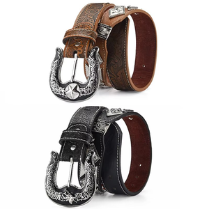 Cinturón de Cuero Vintage Kivotech para Hombre, Hebilla de Cobre, Estilo Denim, Simple, Casual, para Hombre Joven, Cuero Vacuno - Product Image 1