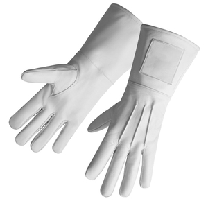 Guantes Masónicos de Algodón y Spandex Blancos, Ecológicos, Duraderos y Transpirables, para la Ceremonia del Arco Real, Fabricados por un Fabricante Masónico - Product Image 3