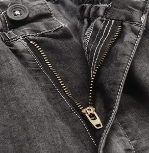 Conjunto de Dos Piezas de Jeans para Hombre, Diseño Personalizado, Camisas de Manga Corta y Pantalones Cortos de Mezclilla de Alta Calidad, Estilo Urbano - Product Image 6