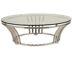 Modern Round Silver Metal <b>Legs</b> Eco-Friendly Living Room <b>Coffee</b> <b>Table</b> with Glass Top Living Room Furniture Decorative - Product Image 2
