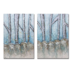 Impresión de belleza paisaje pintura al óleo pintada a mano sobre <span class=keywords><strong>lienzo</strong></span> Hotel paleta cuchillo pintura al óleo de Dongguan - Product Image 2