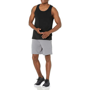 Camiseta sin mangas de poliéster de secado rápido para hombre, chaleco deportivo con cremallera frontal, transpirable, para fitness y yoga, con bordado 3D - Product Image 4