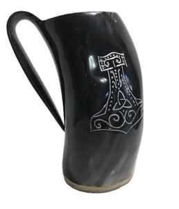 Taza de Cuerno Vikinga Moderna Tallada a Mano, Ecológica y Personalizada de Alta Calidad, Hecha a Medida por PERFECT ENTERPRISES - Product Image 1