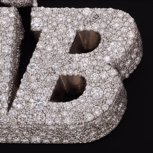 Colgante de Letra 3D en Plata de Ley 925 con Moissanita VVS y Micro Pavé, Joyería Hip Hop Personalizada - Product Image 6