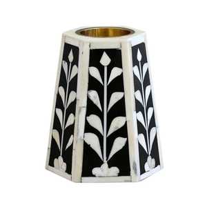 Ramadan & Eid Special Wooden Inlay Bone Inlay Mubkhar Box with Tray Set Bakhoor <b>Burner</b> Madkhan with Serving Tray in Wholesale - Product Image 4