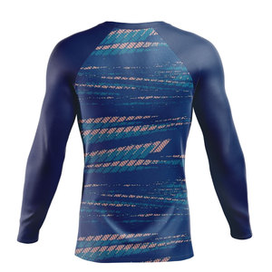 Sublimation Printed Spandex Bjj Quick-dry Men <b>Compression</b> <b>Shirt</b> Top Long Sleeve Sports Baselayer Running Dry Rash Guard - Product Image 2