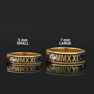 แหวนโรงเรียน BOJ รุ่น 005 แหวนเงินประดับเพชรแบบสั่งทำพิเศษสำหรับรับปริญญา แหวนมหาวิทยาลัยและแหวนชั้นเรียนสำหรับทุกเพศ เป็นของขวัญสำหรับงานปาร์ตี้ - Product Image 3