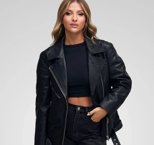 Vintage Genuine Leather <b>Jacket</b> Casual <b>Biker</b> Motorcycle <b>Jacket</b> - Product Image 1