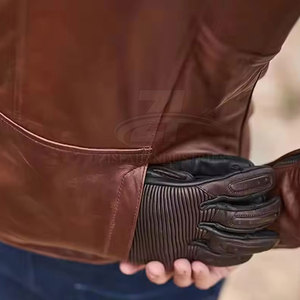 Chaqueta de Cuero Ligera de Primera Calidad, Último Diseño, Chaqueta de Cuero de Alta Fabricación - Product Image 4