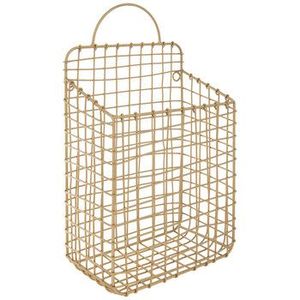 Stylish Iron Wall Hanging Basket Featuring Handmade Craftsmanship for Modern Farmhouse Wall <b>Storage</b> Solutions - Product Image 2