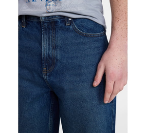 Venta al por mayor directa de fábrica, OEM personalizado, shorts de mezclilla sólidos ecológicos lavados para hombre, estilo urbano, 100% algodón, shorts holgados y sueltos. - Product Image 5