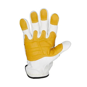 Gants mécaniques en cuir de chèvre de qualité supérieure, résistants à l'abrasion, doux et confortables, pour une protection des mains optimale. - Product Image 3