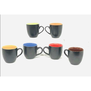 Tasses à café indiennes classiques en céramique Rainbow Core - Product Image 2