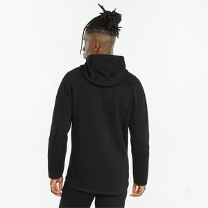 Conjunto Deportivo de 2 Piezas con Capucha Negra, Chaqueta y Pantalones Ajustados, Ropa Deportiva Personalizada, Corte Regular, Ropa de Otoño - Product Image 5